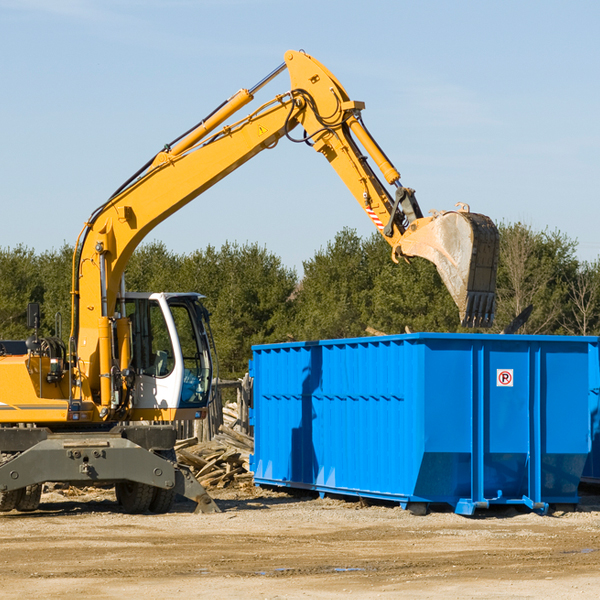 are there any restrictions on where a residential dumpster can be placed in Oakman